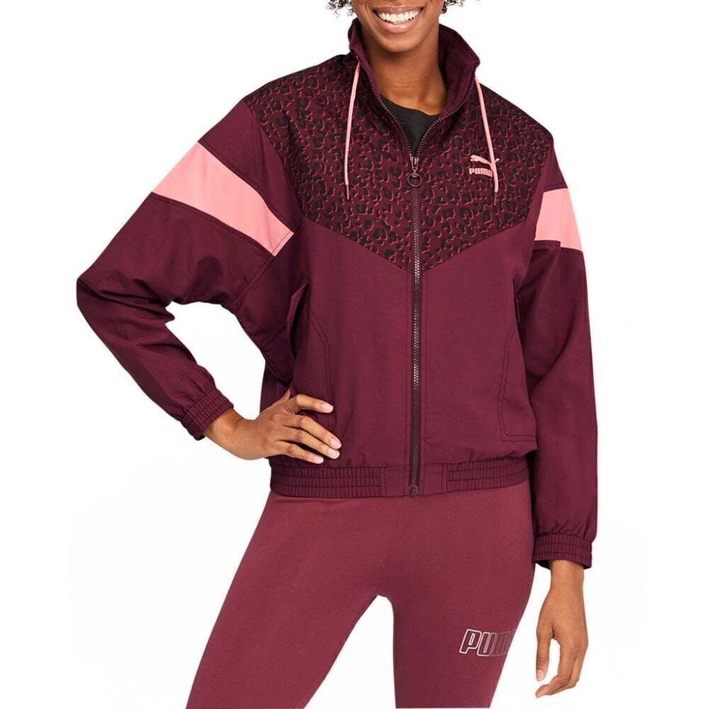 Puma cheetah colorblock windbreaker jacket